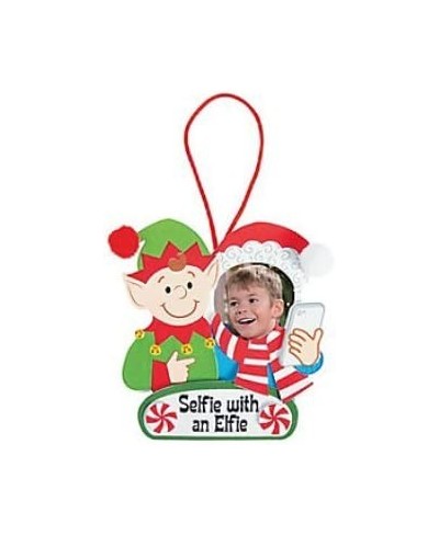 Elfie Selfie Picture Frame Ornament Craft Kit - Makes 12 - Crafts for Kids and Fun Home Activities $24.44 - Craft Kits