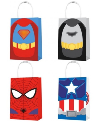 Party Favor Bags 16PCS for Superhero Gift Goodie Bags Spider Bat Hero Man Captain Treat Candy Bags for Superhero Themed Kids ...