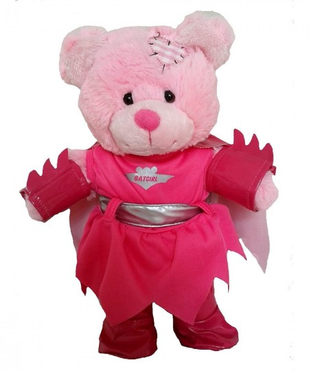 Bat Girl Outfit with Cape Arm Bands Boots & Silver Belt Fits Most 14"-18" Build-a-Bear & Make Your Own Stuffed Animals $29.73...