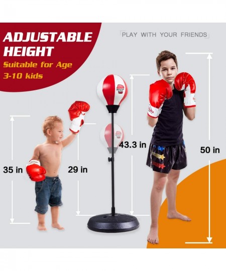 Punching Bag Set for Kids with Stand Kids Boxing Toys Kit Includes Boxing Gloves Punching Ball and Adjustable Stand Sensory S...