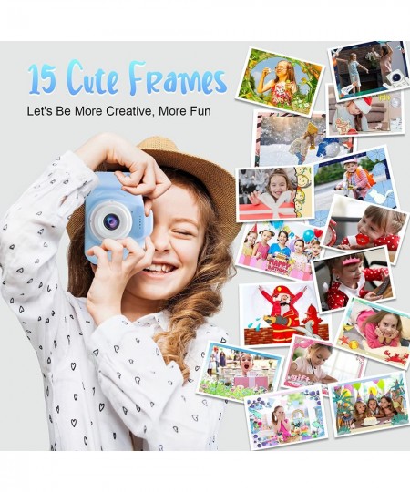 Upgrade Selfie Kids Camera for Boys Christmas Birthday Gifts for 3-6 Year Old Boys Kids Digital Camera with Video Function Du...