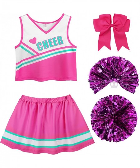 Cheerleader Costume for Girls Cheer Uniform Outfit $49.86 - Kids' Costumes