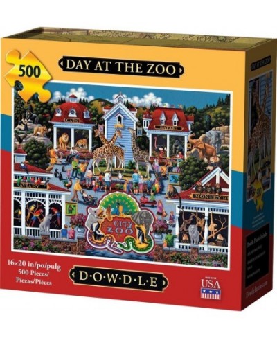 Dowdle Jigsaw Puzzle - Day at The Zoo - 500 Piece $34.86 - Jigsaw Puzzles