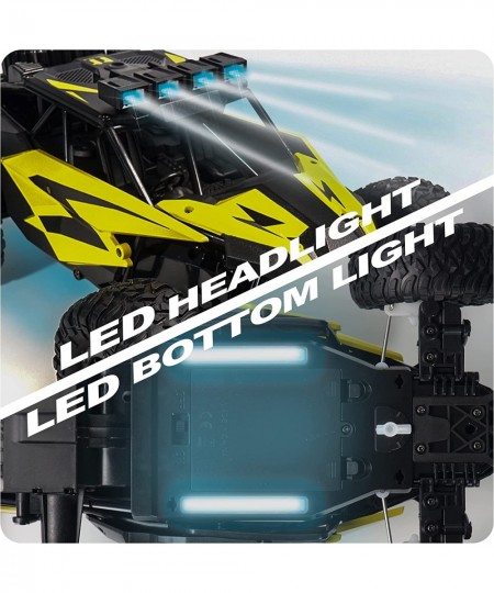 2WD 1:14 Scale 35km/h Fast Remote Control Car Rc Car with Led Roof Headlight & Chassis Light Off Road Monster Trucks Crawle K...