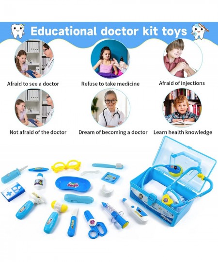 Doctor Kit for Kids Toys Toddler Girls Boys for 3 4 5 Year Old Pretend Play Dress Up Educational Dentist Doctor Set Costume S...