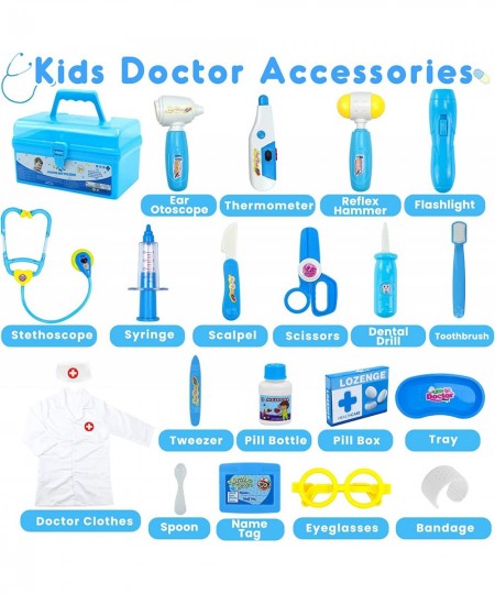 Doctor Kit for Kids Toys Toddler Girls Boys for 3 4 5 Year Old Pretend Play Dress Up Educational Dentist Doctor Set Costume S...