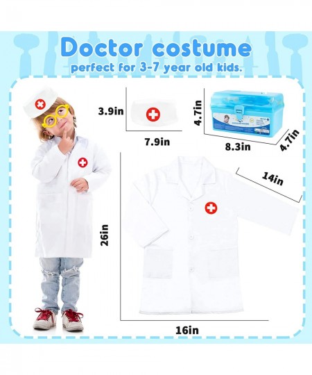 Doctor Kit for Kids Toys Toddler Girls Boys for 3 4 5 Year Old Pretend Play Dress Up Educational Dentist Doctor Set Costume S...