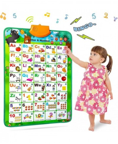 Educational Toys for 2 3 4 Year Old Boys Gifts Interactive Alphabet Wall Chart Learning ABC Poster for Kids Ages 2-5 Christma...