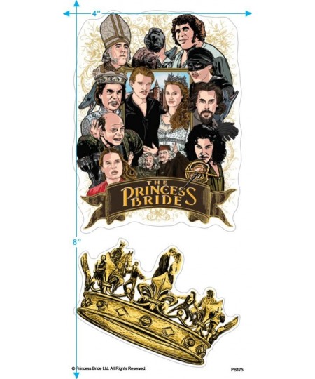 Princess Bride Cast of Characters Collectible Stickers $16.52 - Kids' Stickers