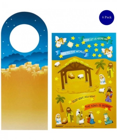 Create Your Own Nativity Christmas Hanger Craft Kit Activity Pack of 6 $21.24 - Craft Kits