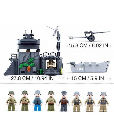 Atlantic Wall Building Blocks(765 PCS) WW2 Military Historical Construction Model for Display Toys Gifts for Kid and Adult. $...