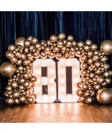 Metallic Champagne Gold Party Balloons 18 Inch 10 Pcs Chrome Balloon Large Latex Birthday Balloons for Wedding Graduation Hal...