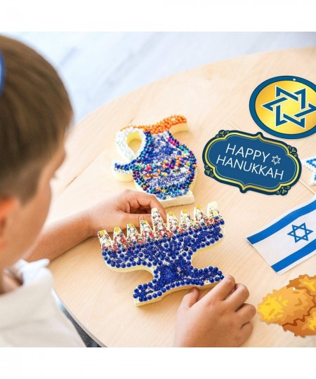 Happy Hanukkah Banner Hanukkah Chanukah Decorations Hanukkah Garland Door Sign Backdrop Blue Welcome Sign Photo Booth Props J...