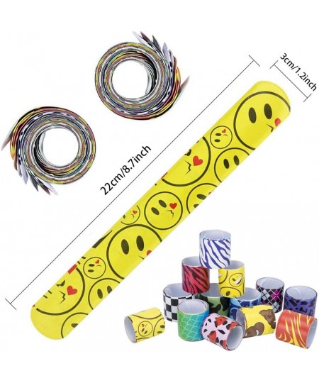 Slap Bracelets - Party Supplies Slap Bracelet 36 Pcs with Diverse Pattern Animals Heart Print Design Retro Slap Wrist Bands f...