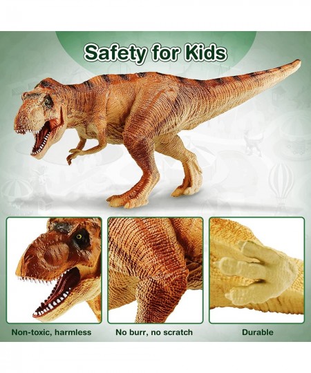 7 Pcs Dinosaur Toys for Kids and Toddlers 3-5 5-7 8-12 Jumbo Realistic T-rex for Dinosaur Lovers with Playmat & Trees Dinosau...