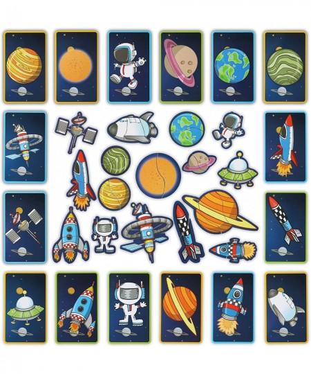 Space Magnetic Puzzles Play Scene 38 Piece for Kids Imagination and Creativity Easy to Carry Kids Magnetic Travel Games Learn...