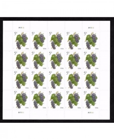 2017 Grapes 5 Cent Stamp In Sheet of Twenty Stamps Scott 5177 . $14.81 - Collectibles Display & Storage