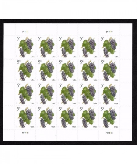 2017 Grapes 5 Cent Stamp In Sheet of Twenty Stamps Scott 5177 . $14.81 - Collectibles Display & Storage