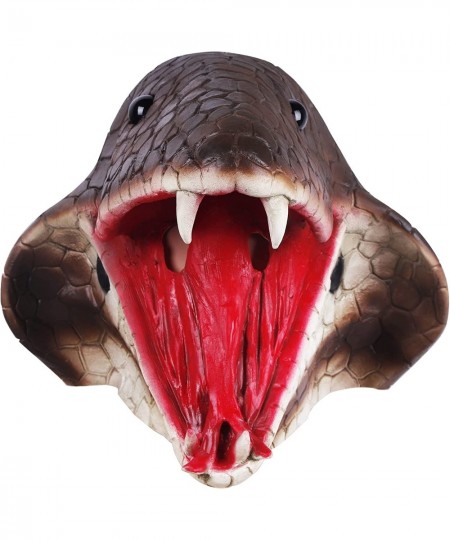 Cobra Head Mask Realistic Halloween Creepy Latex Animal Snake Mask for Cosplay Carnival Party… $27.60 - Kids' Dress-Up Access...