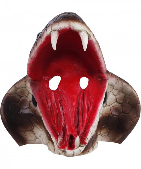 Cobra Head Mask Realistic Halloween Creepy Latex Animal Snake Mask for Cosplay Carnival Party… $27.60 - Kids' Dress-Up Access...