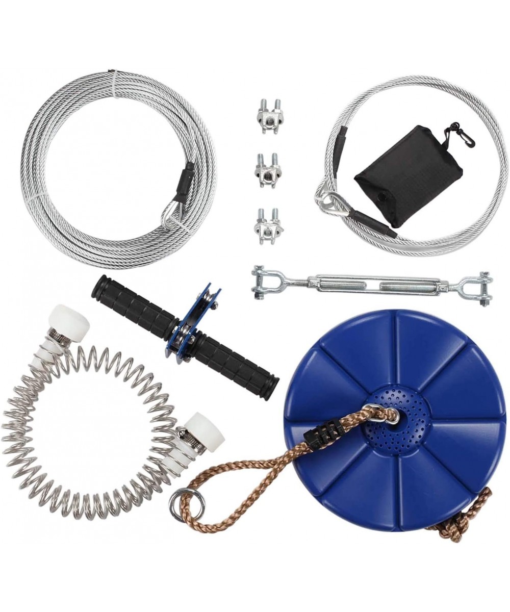 95 foot Zip line Kit with Seat and Stainless Steel Spring Brake $130.21 - Play Sets & Playground Equipment