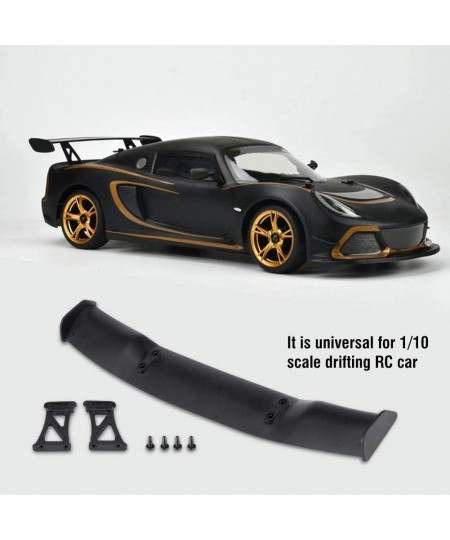 0RC Car Tail Wing High Simulation Model Accessory Drifting RC Car Tail Wing Universal Car Tail Wing for 1/10 Scale Drifting R...