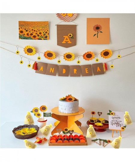 72 PCS Sunflower Party Favors Set Include Sunflower Keychains Organza Bags Thank You Kraft Tags for Party Supplies School Rew...