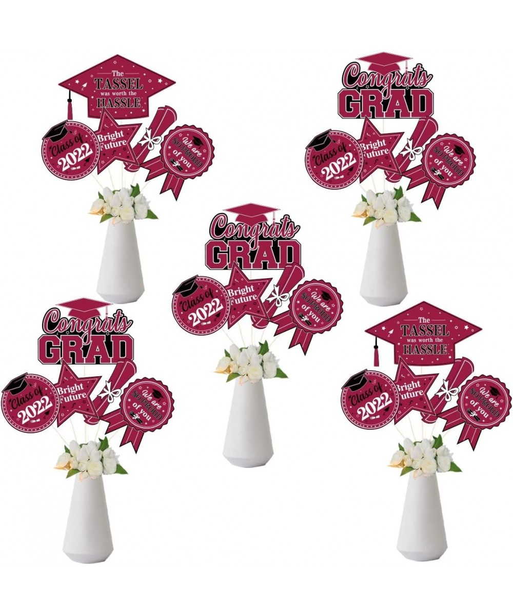 24 Pieces 2022 Graduation Party Centerpiece Sticks 2022 Graduation Decorations Congrats Grad Table Toppers for Graduation Par...