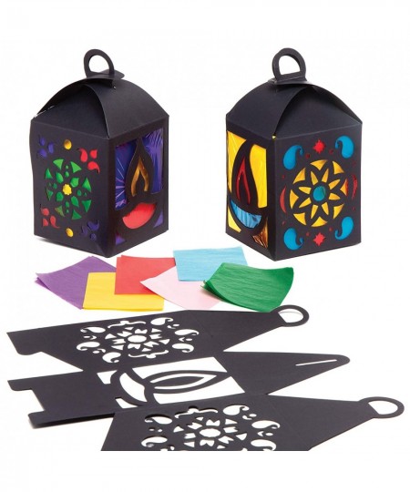 AT105 Diwali Lantern Kits - Pack of 4 Kids Lanterns to Design and Decorate Ideal Kids Arts and Crafts Projects $19.50 - Craft...