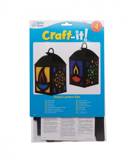 AT105 Diwali Lantern Kits - Pack of 4 Kids Lanterns to Design and Decorate Ideal Kids Arts and Crafts Projects $19.50 - Craft...