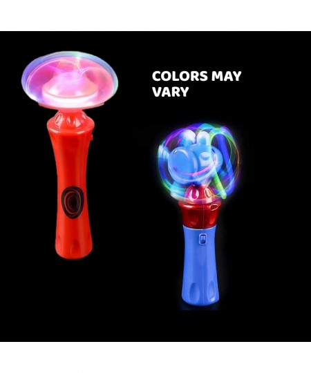 Spinning Light Up Toys - Set of 2 Spinner Wand Sensory Toys For Kids | Magic Spinning Light Wand and Spinning LED Orbiter Wan...