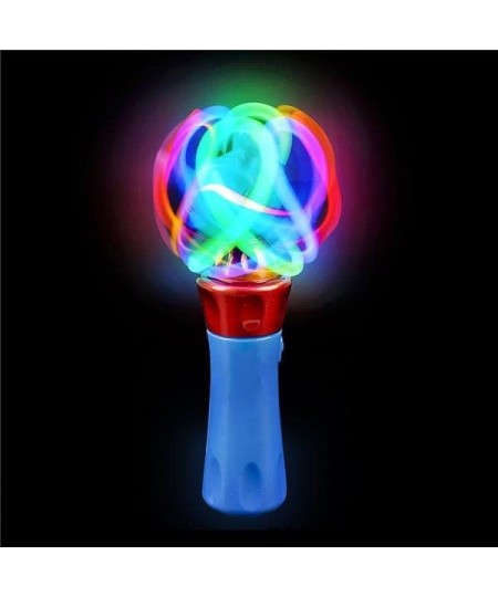 Spinning Light Up Toys - Set of 2 Spinner Wand Sensory Toys For Kids | Magic Spinning Light Wand and Spinning LED Orbiter Wan...