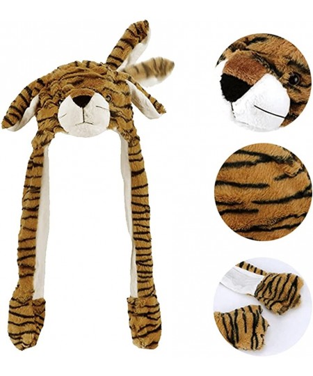 Tiger Hat Ear Moving Jumping Hat Funny Plush Animal Tiger Hat Party Cosplay Christmas Holiday Hats for Kids Adult… $25.49 - K...