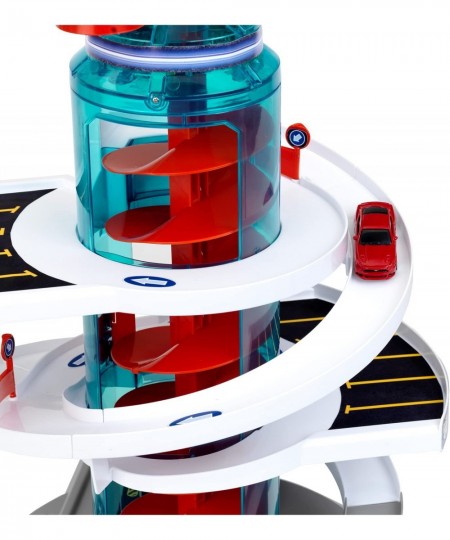 Bosch Car Service Helix Shaped Multi Story Parking Garage Pretend Playset Toy with 2 Toy Cars for Kids Aged 3 and Up $65.77 -...