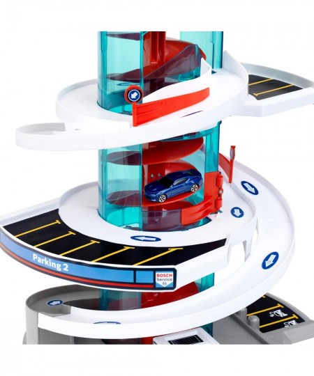 Bosch Car Service Helix Shaped Multi Story Parking Garage Pretend Playset Toy with 2 Toy Cars for Kids Aged 3 and Up $65.77 -...