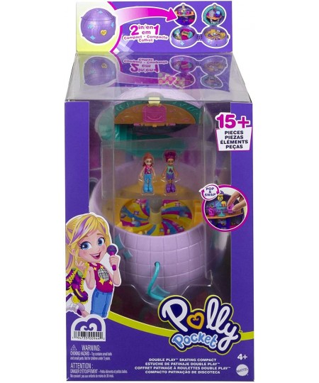 Dolls and Accessories Compact with 2 Micro Dolls 15 Toy Pieces and 1 Fashion Piece Double Play Skating $26.39 - Play Figure P...