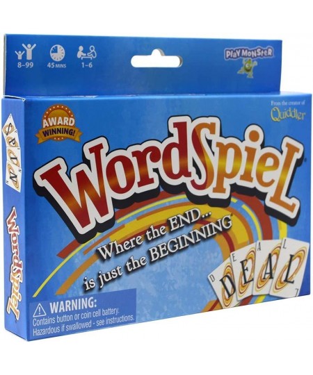 WordSpiel — Card Game — Make A Word Using Part of the Word Before — Family Fun Game Night —Ages 8+ $22.66 - Card Games