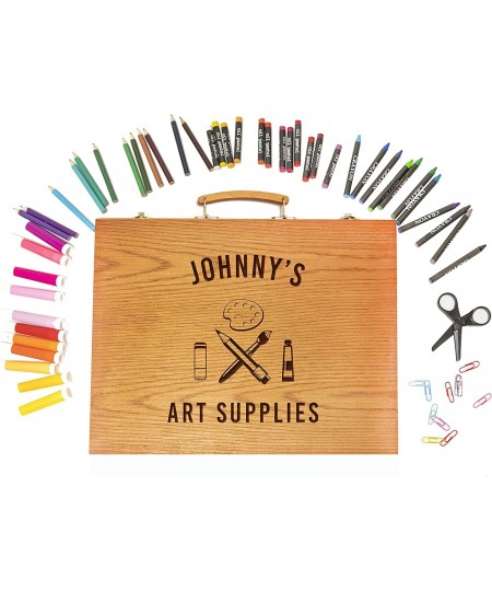 Painting Drawing & Art Supplies with Personalized Wooden Art Case for Kids 6-8 and 9-12 - Art Set Paint Set and Drawing Penci...