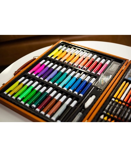 Painting Drawing & Art Supplies with Personalized Wooden Art Case for Kids 6-8 and 9-12 - Art Set Paint Set and Drawing Penci...