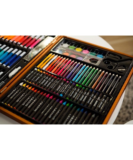 Painting Drawing & Art Supplies with Personalized Wooden Art Case for Kids 6-8 and 9-12 - Art Set Paint Set and Drawing Penci...