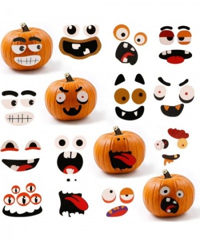 96 Pcs Halloween Stickers for Kids 12 Kinds Pumpkin Face Expressions Stickers (8 Sheets) $14.36 - Kids' Stickers