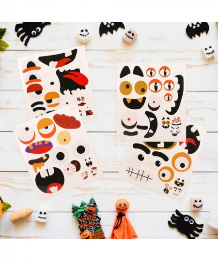 96 Pcs Halloween Stickers for Kids 12 Kinds Pumpkin Face Expressions Stickers (8 Sheets) $14.36 - Kids' Stickers