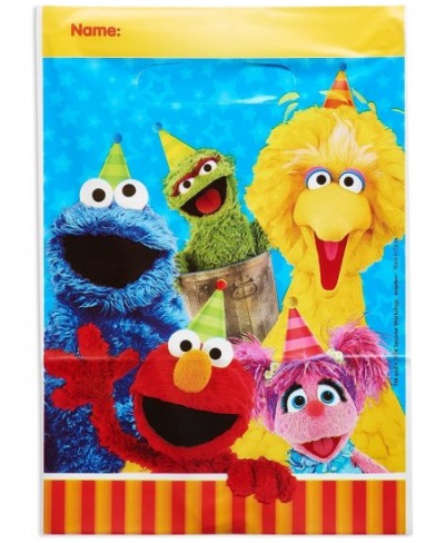 Sesame Street Folded Plastic Loot Bags - 9" x 6 1/2" Multicolor - 8 Pcs $17.33 - Kids' Party Tablecovers