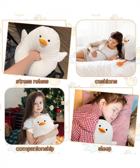 Duck Plush Cute White Duck Stuffed Animal Plush Toy Kawaii White Duck Plushie White Stuffed Duck Toy Soft Duck Hugging Pillow...