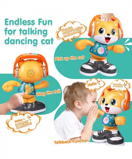 Baby Toy 12-18 Months Talking Dancing Cat Toy for 1 Year Old Boys Girls Light Up Music Toddler Toys 1-2 Recording Interactive...