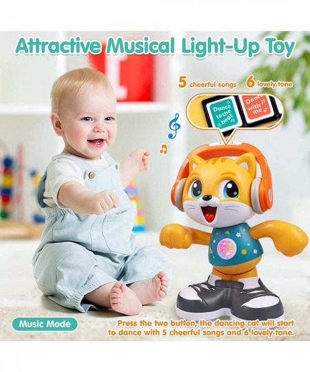 Baby Toy 12-18 Months Talking Dancing Cat Toy for 1 Year Old Boys Girls Light Up Music Toddler Toys 1-2 Recording Interactive...