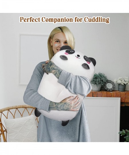 Mommy with Babies Panda Plush Pillow 19.6" Hugging Weighted Plush Cute Stuffed Plush Doll Super Soft Kawaii Panda Family Plus...