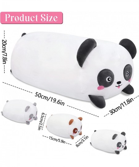 Mommy with Babies Panda Plush Pillow 19.6" Hugging Weighted Plush Cute Stuffed Plush Doll Super Soft Kawaii Panda Family Plus...