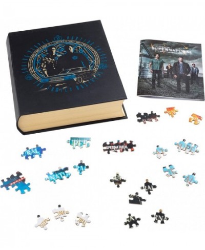 Supernatural Jigsaw Puzzle with Keepsake Book Box 500 Pieces - Images of Sam & Dean Winchester - Includes Illustrated Book - ...