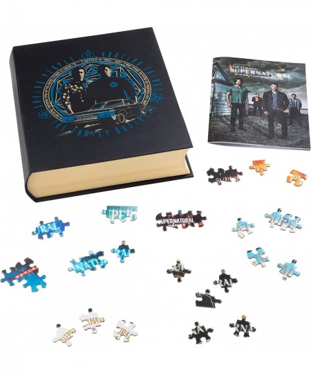 Supernatural Jigsaw Puzzle with Keepsake Book Box 500 Pieces - Images of Sam & Dean Winchester - Includes Illustrated Book - ...